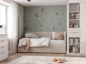 Диван-кровать Бенто (крем) в Татарске - tatarsk.mebel-nsk.ru | фото