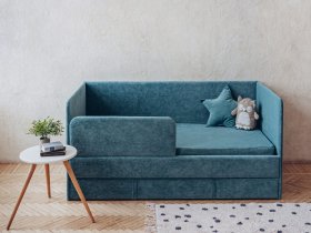 Диван-кровать Happy (бирюзовый) в Татарске - tatarsk.mebel-nsk.ru | фото