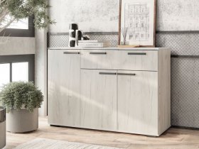 Комод Стандарт-4 NEW (дуб крафт белый) в Татарске - tatarsk.mebel-nsk.ru | фото