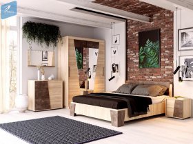 Модульная спальня Санремо в Татарске - tatarsk.mebel-nsk.ru | фото