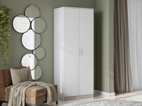 Шкаф двухстворчатый ШК-2 (белый текстурный) в Татарске - tatarsk.mebel-nsk.ru | фото