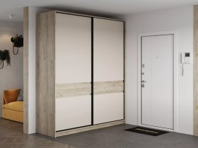 Шкаф-купе Бостон ШК-005 (2.0 м) (дуб крафт серый/кашемир) в Татарске - tatarsk.mebel-nsk.ru | фото