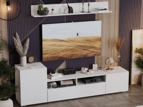 Стенка «Сильвия» (белый ясень) в Татарске - tatarsk.mebel-nsk.ru | фото