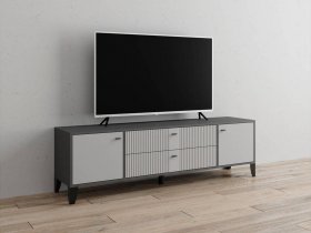 Тумба под ТВ Парус-10 (графит/светло-серый) в Татарске - tatarsk.mebel-nsk.ru | фото